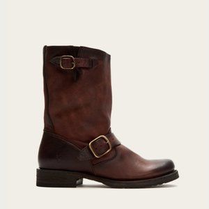 Frye veronica short boot in redwood brown size 8